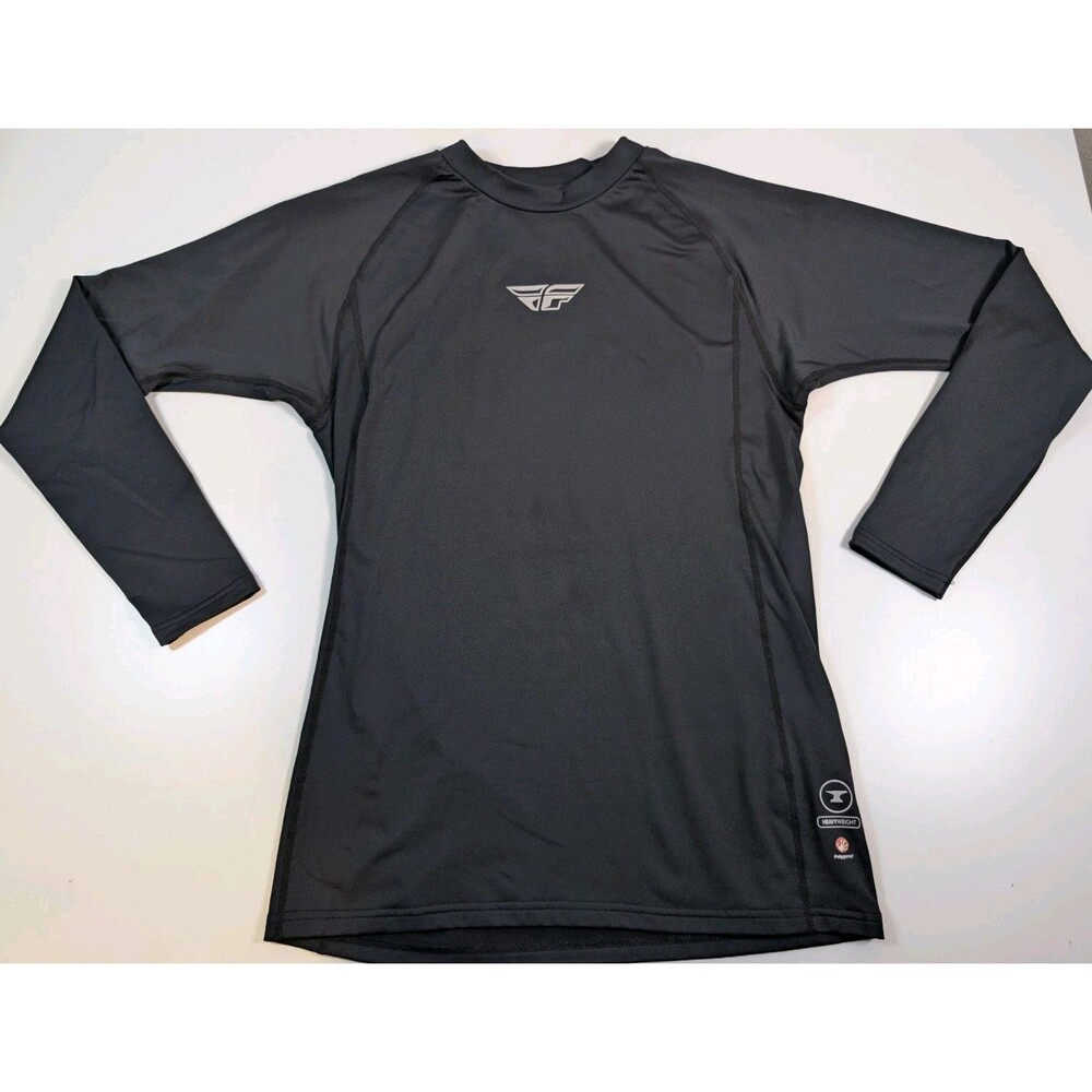 Fly Racing Lightweight Long Sleeve Base Layer Top Sz Large Polygiene